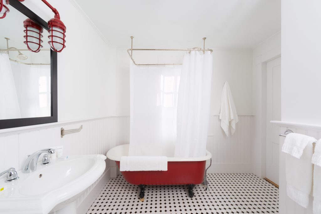Bathroom with a clawfoot tub. Photo Credit: Rarebrick Photography Bathroom with a clawfoot tub. Photo Credit: Rarebrick Photography