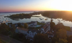 Sky View of Hotel. Photo Provided by Nonantum Resort