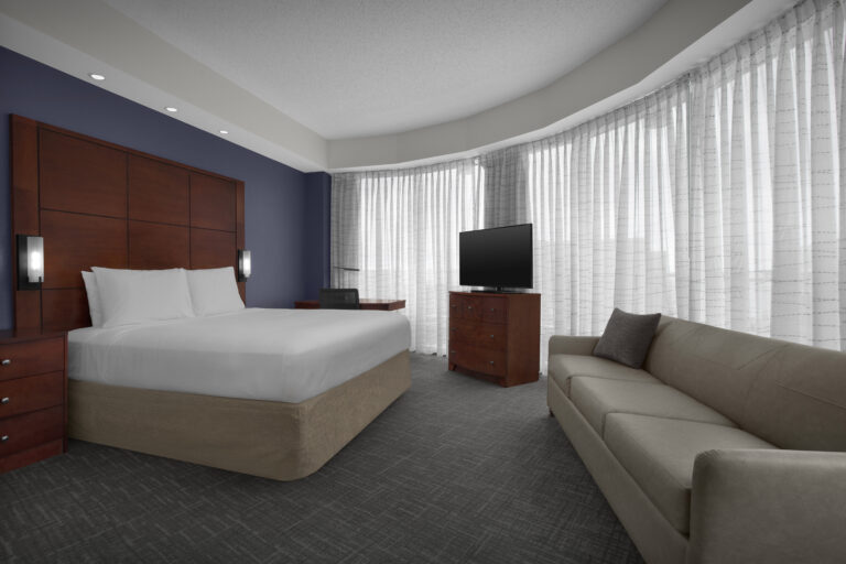 Room at Residence Inn Portland Downtown Waterfront. Photo credit: Brett Patterson