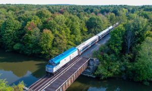 Amtrak train. Photo Provided by Amtrak Downeaster
