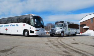 Buses. Photo Provided by Northeast Charter & Tour Co