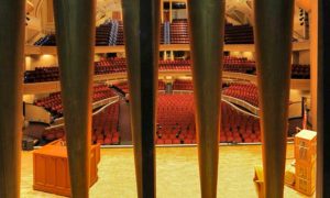 Organ on Stage. Photo Provided by Kotzschmar Organ