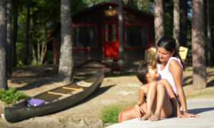 Hanging out on Dock. Photo Provided by New England Outdoor Center