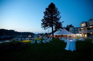 Wedding at Night, Photo Courtesy of Nonantum Resort