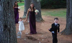 Ring Bearer and Flower Girl. Photo Provided by Maine Camp Experience