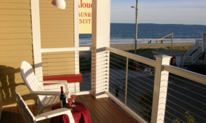 Balcony by beach. Photo Provided by Alouette Beach Resort