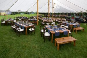 Tented event space. Photo Provided by Churchill Events