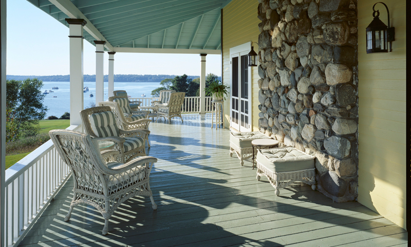 Porch. Photo Provided by Chebeague Island Inn