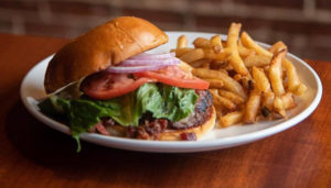 Burger and Fries. Photo Provided by Three Dollar Deweys