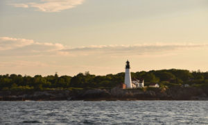 Portland Head Light from water. Photo Provided by Casco Bay Custom Charters