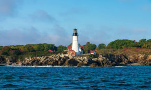 Portland Head Light from the water. Photo Provided by Casco Bay Custom Charters