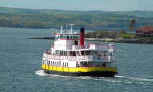 Ferry on water. Photo Provided by Casco Bay Lines