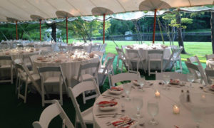 Tented Event Space. Photo Provided by Diamond's Edge Restaurant