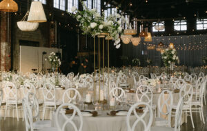 Wedding Reception in Brick South. Photo Credit: Emily Delamater