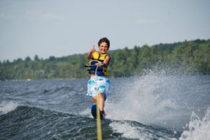 Kid Waterskiing