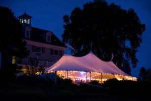 Tented Wedding. Photo credited to Rene Roy Photography