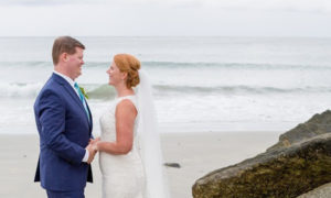 Couple on Beach. Photo credited to Rene Roy Photography