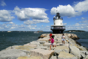 Kids Playing On Spring Point Light, Photo Credit: Chris Lawrence