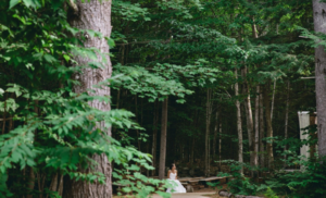 Bride in Forest. Photo Credit: Paul Robert Berman Photography