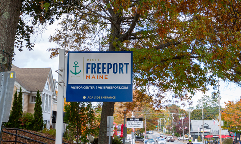 Visit Freeport sign, Photo Credit Serena Folding