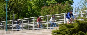 Bicycling on Casco Bay Bridge, Photo Credit: Amy Tolk
