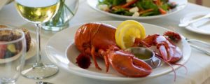 Lobster Dinner Plated at Restaurant