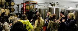 Barrell room on brewery tour, Photo Credit: David Chick, via Maine Brews Cruise
