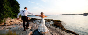 Couple Walking Along Rocky Coast, Photo Credit: Emilie Photography