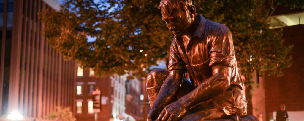 Lobsterman Statue in Arts District, Photo Credit: Corey Templeton