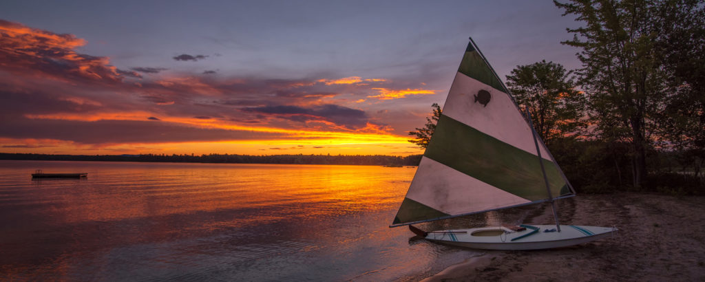 Kayak on Beach at Sunset, Photo Credit: CFW Photography