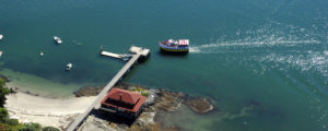 Aerial View of Little diamond Island Dock, Photo Courtesy of Chris Lawrence