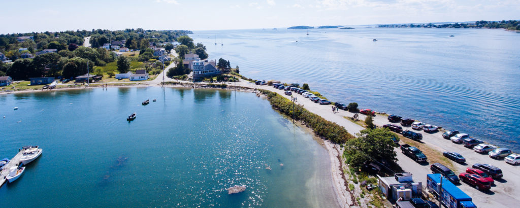 Drone of Islands and Casco Bay, Photo Credit: Casco Bay Lines