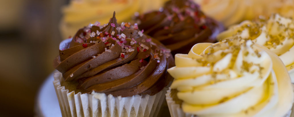 Tray of Vanilla and Chocolate Cupcakes, Photo Credit: Cynthia Farr-Weinfeld