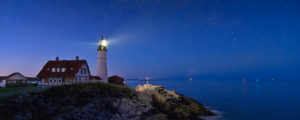 Portland Head Light at Night, Photo Credit: Cynthia Farr-Weinfeld