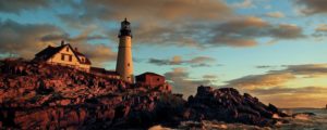 Sunset at Portland Head Light, Photo Credit: Cynthia Farr-Weinfeld