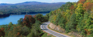 Winding Road Through Fall Foilage, Photo Credit: Maine Office Tourism