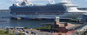 Cruise Ship Pulling into Portland