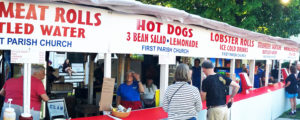 Yarmouth Clam Festival Vendors, Photo Credit: wikimedia common NewTestLeper79
