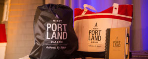 Visit Portland Merch at Event, Photo Courtesy of Focus Photography