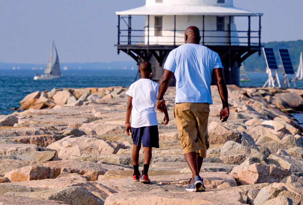 Discover ligthhouses, forts, and Maine's coastline. Photo of Spring Point Lighthouse, Photo Courtesy of John Bald