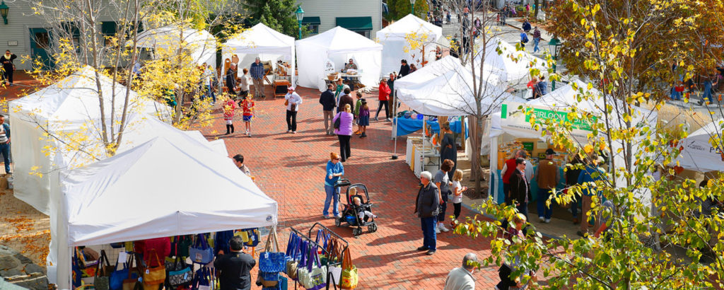 Tents at Freeport Fall Festival, Image provided by Visit Freeport