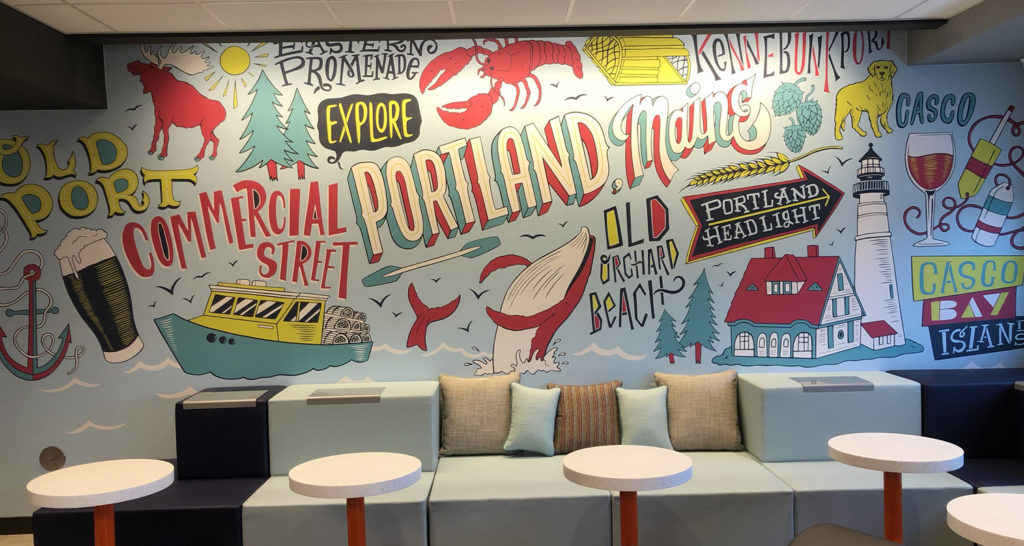 Portland Mural, Photo Courtesy of Tru by HIlton Portland Mural, Photo Courtesy of Tru by HIlton