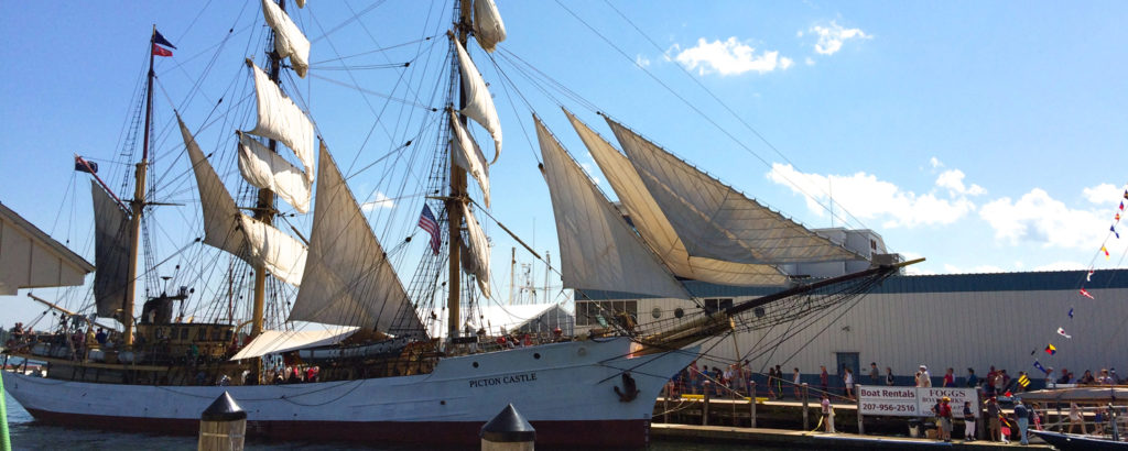 Sailing Ship Maine Docked, Photo Credit: Sam Fiorillo