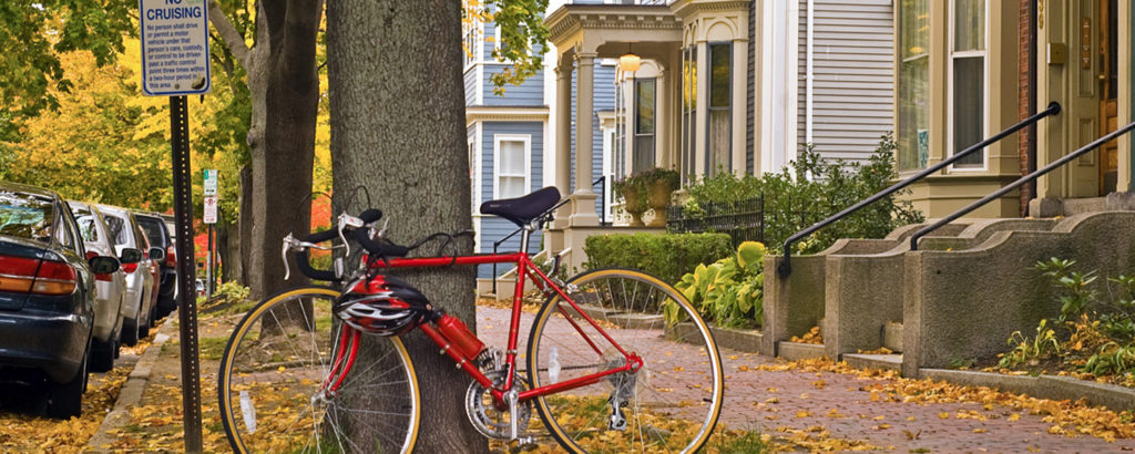 Bike Against Tree on West End Neighborhood, Photo Credit: Corey Templeton