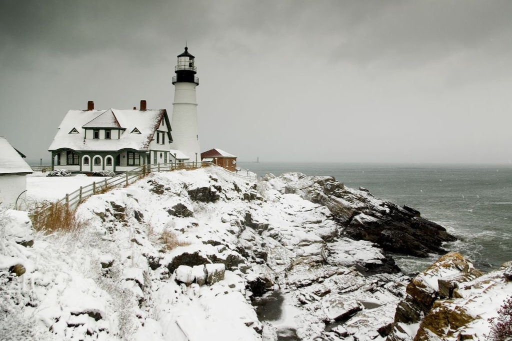 Portland Head Light Winter, Photo Courtesy of CFW Photography