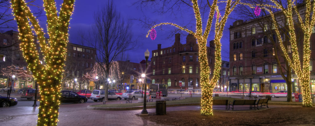 Portland Lit-Up During Winter, Photo Credit: Cynthia Farr Weinfeld