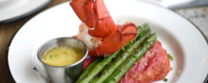 Lobster Tail and Asparagus with Butter at Luke's Lobster, Photo Courtesy of Capshore Photography