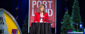 Lynn Tillotson Speaking at Annual Meeting, Photo Courtesy of Focus Photography
