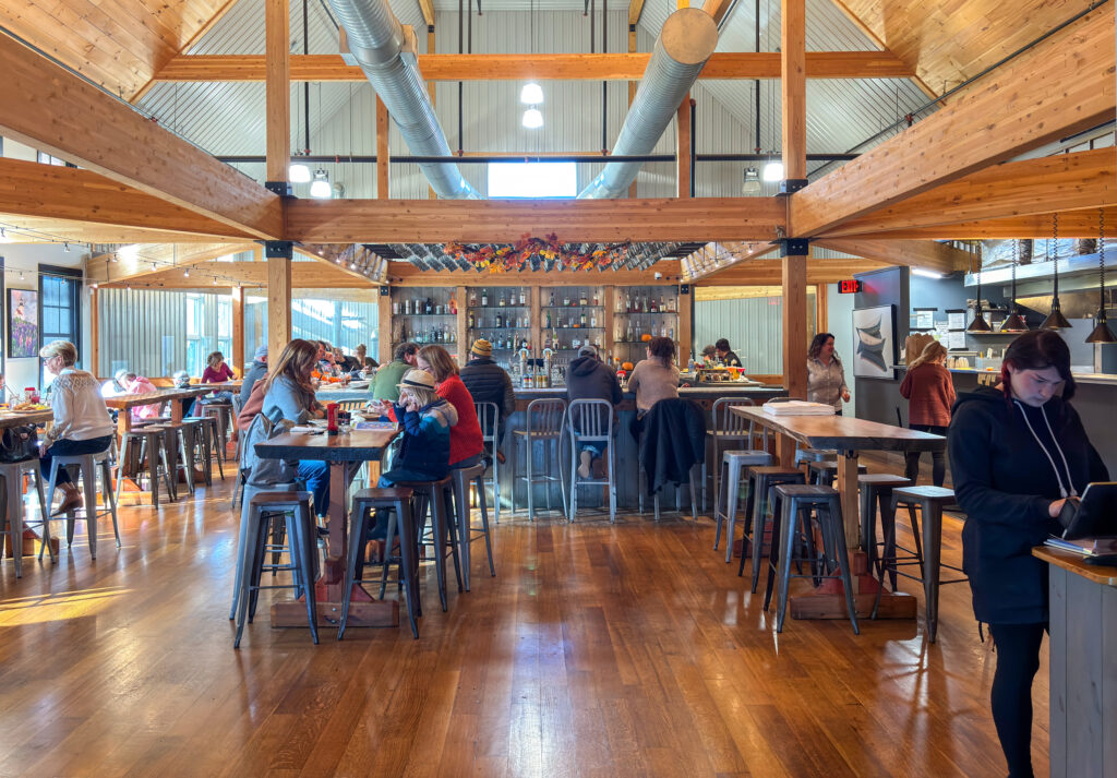 Inside of Nonesuch River Brewing Photo Credit: Lauren Peters 
