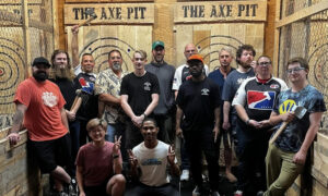 Group at The Axe Pit. Photo Credit: The Axe Pit